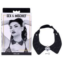 Load image into Gallery viewer, Sex & Mischief Heartbound Lace Day Collar