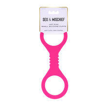 Load image into Gallery viewer, Sex & Mischief Small Hot Pink Silicone Cuffs