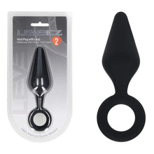 Load image into Gallery viewer, LEVELZ Silicone Anal Plug with Loop - Large