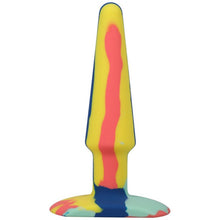 Load image into Gallery viewer, Groovy Silicone Anal Plug 5in Sunrise