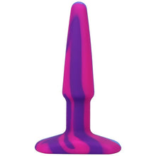 Load image into Gallery viewer, Groovy Silicone Anal Plug 4in Berry