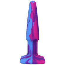 Load image into Gallery viewer, Groovy Silicone Anal Plug 4in Berry