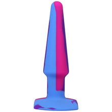 Load image into Gallery viewer, Groovy Silicone Anal Plug 5in Berry