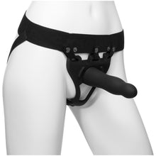 Load image into Gallery viewer, Be Daring 7in Bulbed Dong 2 Pc Hollow Silicone Strap-On Set