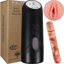 Load image into Gallery viewer, Mona Lisa Talking Moaning Vibrating Pocket Pussy Male Masturbator