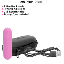 Load image into Gallery viewer, BMS Essential Power Bullet Vibrator USB Rechargeable Pink