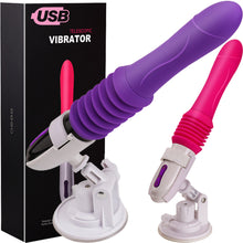 Load image into Gallery viewer, Brutus 11.4" Thrusting Rotating USB Vibrator Large Telescopic Sex Machine
