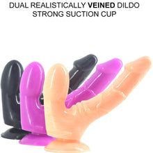 Load image into Gallery viewer, FAAK-CHGD025 Realistic Double Anal Dildo Dong Flesh - BEBUZZED