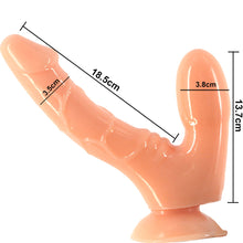 Load image into Gallery viewer, FAAK-CHGD025 Realistic Double Anal Dildo Dong Flesh - BEBUZZED