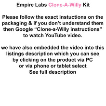 Load image into Gallery viewer, Clone A Willy Deep Brown Kit Penis Casting Set DIY Hens Couple Vibrator Dildo