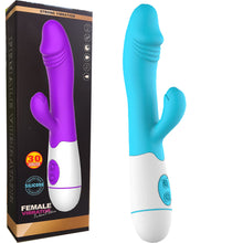 Load image into Gallery viewer, 30 Speed G Spot Rabbit Vibrator Dildo Vaginal Clitoral Stimulator