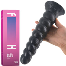 Load image into Gallery viewer, FAAK 10" Anal Butt Plug Textured 25cm Big Dildo Suction Cup Large Sex Dong Huge