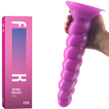 Load image into Gallery viewer, FAAK 10" Anal Butt Plug Textured 25cm Big Dildo Suction Cup Large Sex Dong Huge