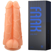 Load image into Gallery viewer, FAAK 56 Huge Realistic Veined Double Dildo XXXL 26cm Large Wide Dong