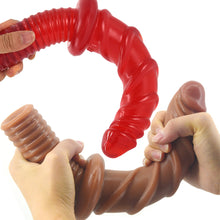 Load image into Gallery viewer, FAAK 11” Thrusting Handle Anal Plug 29cm Veined Dildo Huge Fat