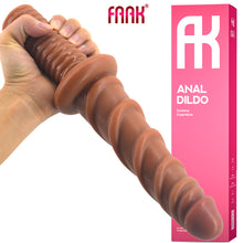 Load image into Gallery viewer, FAAK 11” Thrusting Handle Anal Plug 29cm Veined Dildo Huge Fat