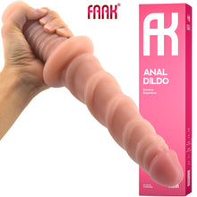 Load image into Gallery viewer, FAAK 11” Thrusting Handle Anal Plug 29cm Veined Dildo Huge Fat