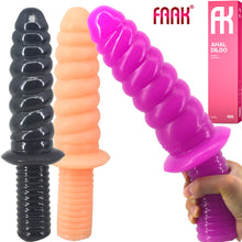 Load image into Gallery viewer, FAAK 11.4” Thrusting Handle Anal Plug 29cm Veined Dildo Huge Fat