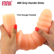 Load image into Gallery viewer, FAAK 11.4” Thrusting Handle Anal Plug 29cm Veined Dildo Huge Fat