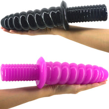 Load image into Gallery viewer, FAAK 11.4” Thrusting Handle Anal Plug 29cm Veined Dildo Huge Fat