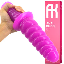 Load image into Gallery viewer, FAAK 11.4” Thrusting Handle Anal Plug 29cm Veined Dildo Huge Fat