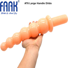 Load image into Gallery viewer, FAAK 14.2” Thrusting Handle Anal Plug 36cm Veined Dildo Huge Fat