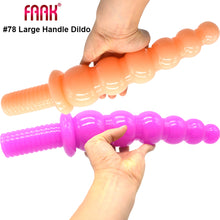 Load image into Gallery viewer, FAAK 14.2” Thrusting Handle Anal Plug 36cm Veined Dildo Huge Fat