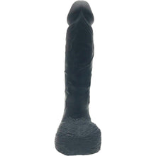 Load image into Gallery viewer, FAAK-G105 23cm Large Realistic Veined Dildo Liquid Silicone Black