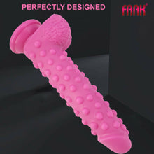 Load image into Gallery viewer, FAAK G126 Large Realistic Dildo Silicone Beaded Alien XL Dong Anal