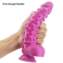 Load image into Gallery viewer, FAAK G126 Large Realistic Dildo Silicone Beaded Alien XL Dong Anal