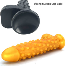 Load image into Gallery viewer, FAAK G126 Large Realistic Dildo Silicone Beaded Alien XL Dong Anal