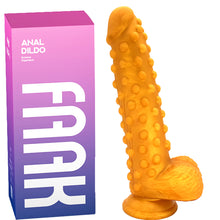 Load image into Gallery viewer, FAAK G126 Large Realistic Dildo Silicone Beaded Alien XL Dong Anal