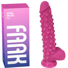 Load image into Gallery viewer, FAAK G126 Large Realistic Dildo Silicone Beaded Alien XL Dong Anal