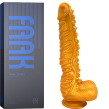 Load image into Gallery viewer, FAAK G130 Large 10.3" Textured Anal Dildo Liquid Silicone Dong Alien