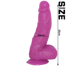 Load image into Gallery viewer, FAAK #6 Large 9.8" Realistic 25cm Veined Dildo Purple