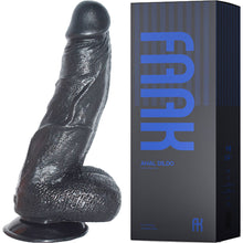 Load image into Gallery viewer, FAAK #6 Large 9.8" Realistic 25cm Veined Dildo Black