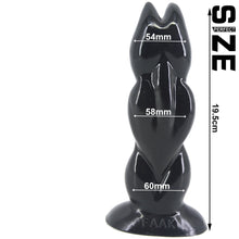 Load image into Gallery viewer, FAAK #43 Crab Claw 8” Anal Plug Dildo Black