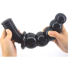 Load image into Gallery viewer, FAAK-60 Huge Bulbous Anal Dildo Dong Black