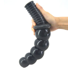 Load image into Gallery viewer, FAAK-60 Huge Bulbous Anal Dildo Dong Black