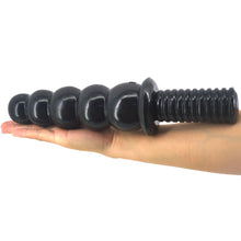 Load image into Gallery viewer, FAAK-60 Huge Bulbous Anal Dildo Dong Black