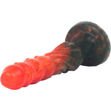 Load image into Gallery viewer, FAAK G6017 Liquid Silicone 9.5" Scaled Ribbed Dildo Anal Plug Large Butt Dong