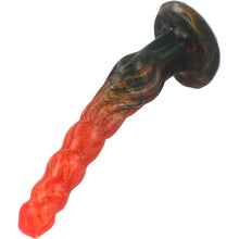 Load image into Gallery viewer, FAAK G6017 Liquid Silicone 9.5" Scaled Ribbed Dildo Anal Plug Large Butt Dong