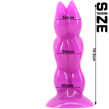 Load image into Gallery viewer, FAAK #43 Crab Claw 8” Anal Plug Dildo Purple