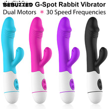 Load image into Gallery viewer, 30 Speed G Spot Rabbit Vibrator Dildo Vaginal Clitoral Stimulator