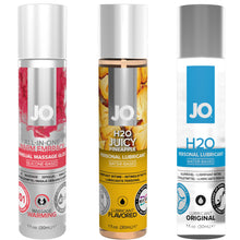 Load image into Gallery viewer, System JO Tri Me Classics H2O Personal Lubricant Oral Sex Flavoured Lube 3-Pack