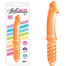 Load image into Gallery viewer, 9.5" Double Ended Dildo Jelly Ribbed Dong Flexible Lesbian Couples Sex Toy