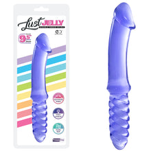 Load image into Gallery viewer, 9.5" Double Ended Dildo Jelly Ribbed Dong Flexible Lesbian Couples Sex Toy
