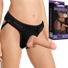 Load image into Gallery viewer, Lovetoy Ingen Easy Strap On 7.5" Dildo Harness Set Couples Dong Unisex