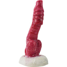 Load image into Gallery viewer, FAAK N5027 Aula 8" Demon Wolf Platinum Liquid Silicone Anal Plug Dildo
