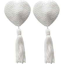 Load image into Gallery viewer, Nipple Tassels Burlesque REUSABLE Stick On Jewelry Sequin Breast Tits Pasties